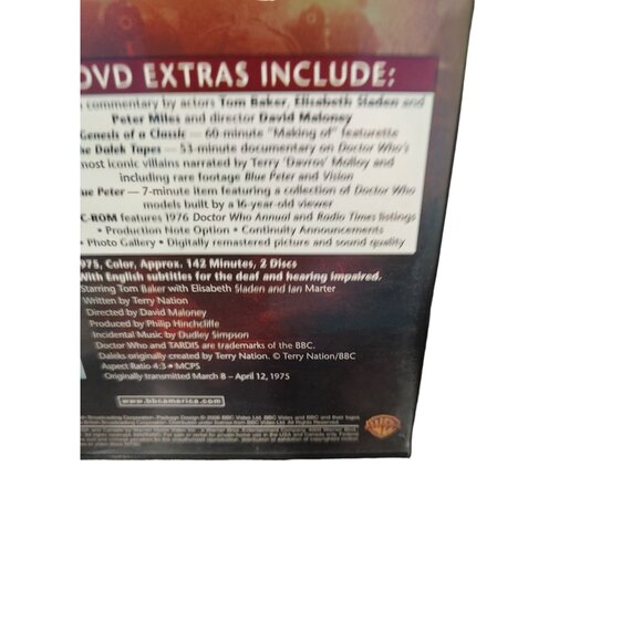 Doctor Who Genesis Of The Daleks 2-Disc Vintage DVD Set Tom Baker 1974-1981 Warn - Picture 7 of 9